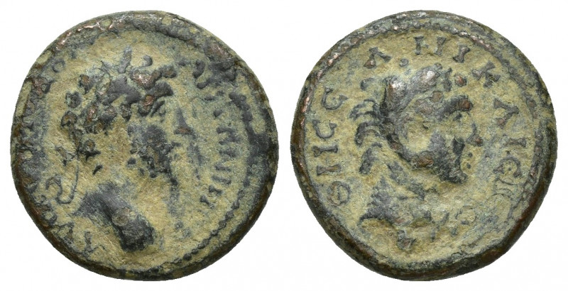 BITHYNIA. Nicaea. Commodus, 177-192. (Bronze, 16.7 mm, 3.6 g). ΑV Κ ΚοΜΟΔΟϹ ΑΝΤΩ...