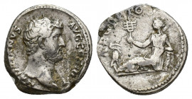 HADRIAN (117-138). Denarius. Rome. "Travel Series" issue. 3.3g 17.5mm Obv: HADRIANVS AVG COS III P P. Bare head right. Rev: AEGYPTOS. Egypt reclining ...