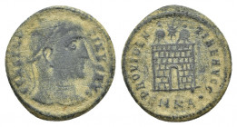 Constantine I. A.D. 307/10-337. AE follis (18.5 mm, 2.9 g). Cyzicus mint, struck A.D. 325-326. CONSTANTINVS AVG, laureate head right / PROVIDENTIAE AV...