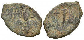 Constantine IV Pogonatus AD 668-685. Constantinople Decanummium Æ 19.3 mm, 4,2 g