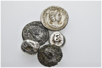 Ancient coins mixed lot 5 pieces SOLD AS SEEN NO RETURNS.