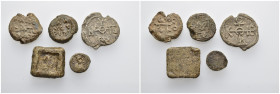 Byzatine seals mixed lot 5 pieces SOLD AS SEEN NO RETURNS.