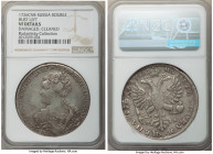 Catherine I Rouble 1726 CП-Б VF Details (Damaged, Cleaned) NGC, St. Petersburg mint, KM169, Bit-131. Slightly retoned from the cleaning, with obverse ...