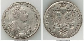 Catherine I Rouble 1727 XF (Engraved Devices), Red mint, KM177.1, Bit-47. Bust right. The surfaces on both sides display moderate porosity with light ...