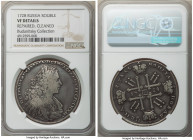 Peter II Rouble 1728 VF Details (Repaired, Cleaned) NGC, Kadashevsky mint, KM182.2, Bit-88 (R). Type of 1728. Star ends obverse legend. Cleaned in the...