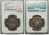 Anna Poltina 1732 (1/2 Rouble) VF30 NGC, Kadashevsky mint, KM195, Bit-146. Trefoil on scepter. The strike is exceptional for the grade, with a noticea...