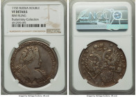 Anna Rouble 1732 VF Details (Rim Filing) NGC, Red mint, KM192.1, Bit-53. Eagles without tongues. Rims filed on both sides, with a few light marks. 

H...