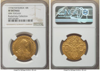 Catherine II gold 10 Roubles 1776 CПБ-TI XF Details (Obverse Tooled) NGC, St. Petersburg mint, KM-C79a, Bit-32 (R). The obverse has minor planchet fla...
