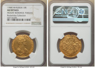Catherine II gold 10 Roubles 1780-CПБ AU Details (Mount Removed, Tooled) NGC, St. Petersburg mint, KM-C79b, Bit-38 (R). Noticeable evidence of mount r...