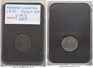 Siberia. Catherine II 4-Piece Lot of Uncertified Assorted Issues, 1) Denga (1/2 Kopeck) 1775-KM, KM-C2, Bit-1187 2) 2 Kopecks 1775-KM, KM-C4, Bit-1114...