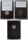 5-Piece Lot of Uncertified Grivenniks (10 Kopecks), 1) Elizabeth Grivennik (10 Kopecks) 1744/3, KM-C16, Bit-188. The overdate 1744/3 is quite bold and...