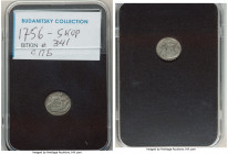 4-Piece Lot of Uncertified Assorted Issues, 1) Elizabeth 5 Kopecks 1756-СПБ, KM-C15.2, Bit-341. 14mm. 2) Elizabeth 5 Kopecks 1761-СПБ, KM-C15.2, Bit-3...