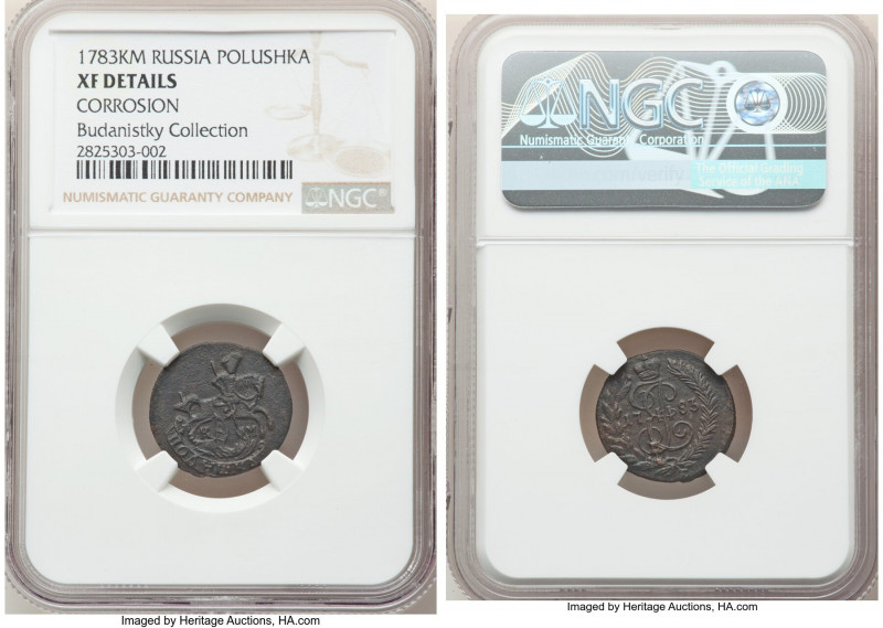 4-Piece Lot of Certified Assorted Issues NGC, 1) Catherine II Polushka (1/4 Kope...
