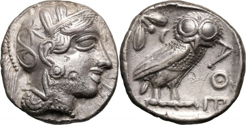 Greece, Attica, Tetradrachm, after 449 BC, Athens Weight 16,86 g, 25 mm.
 Waga ...