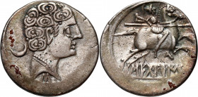 Celtiberian, Denar c. 120-30 BC, Secobirices (Cuenca)