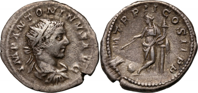 Roman Empire, Elagabalus, 218-222, Antoninian, Rome Weight 4,61 g, 22 mm.
 Waga...