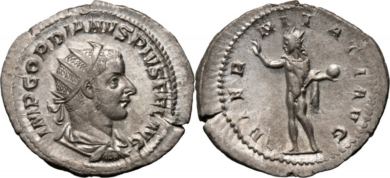 Roman Empire, Gordian III 238-244, Antoninian, Rome Weight 3,46 g, 22 mm.
 Waga...