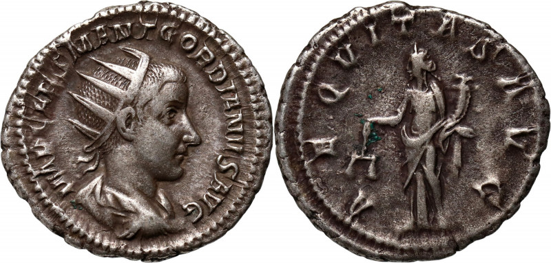 Roman Empire, Gordian III 238-244, Antoninian, Rome Weight 3,83 g, 21,5 mm.
 Wa...