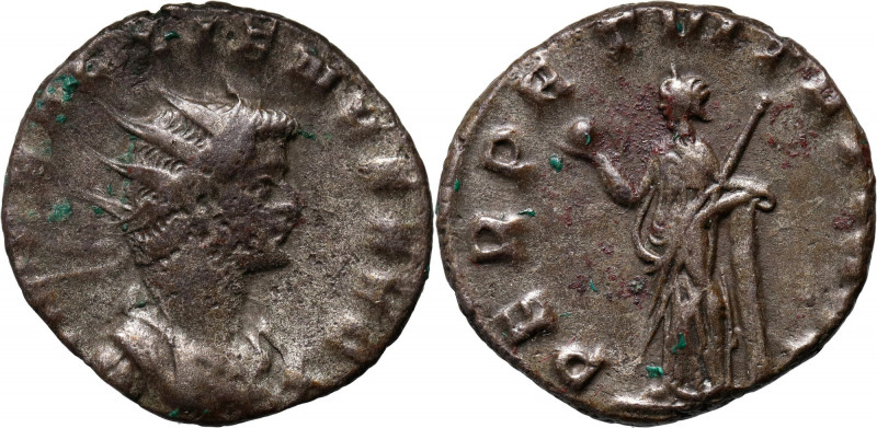 Roman Empire, Gallienus 253-268, Antoninian, Milan Weight 3,17 g, 19 mm.
 Waga ...