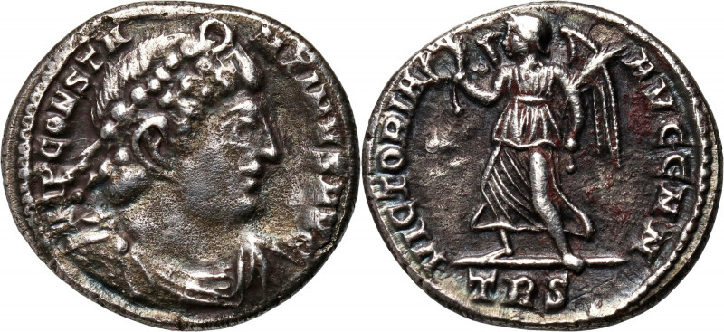 Roman Empire, Constantine II, 337-340, Siliqua, Trier Weight 3,20 g, 19 mm. Ex K...