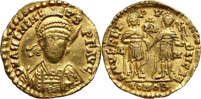 Roman Empire, Anthemius 467-472, Solidus, Rome &nbsp;Gold 4,44 g, 20,5 mm. Rare....