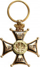 XIX wiek, miniaturka Orderu Wojskowego Virtuti Militari Księstwa Warszawskiego, złoto