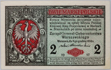 Generalne Gubernatorstwo, 2 marki polskie 9.12.1916, Generał, seria B