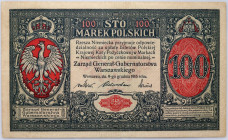 Generalne Gubernatorstwo, 100 marek polskich 9.12.1916, Generał, seria A