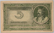 II RP, 5 marek polskich 17.05.1919, seria L