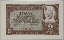 Generalna Gubernia, 2 złote 1.08.1941, seria AA, kolekcja Lucow