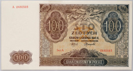 Generalna Gubernia, 100 złotych 1.08.1941, seria A