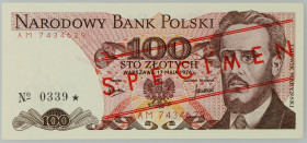 PRL, 100 złotych 17.05.1976, WZÓR, No. 0339, seria AM