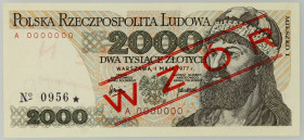 PRL, 2000 złotych 1.05.1977, WZÓR, No. 0956, seria A