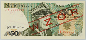 PRL, 50 złotych 1.12.1988, WZÓR, No. 0147, seria GB
