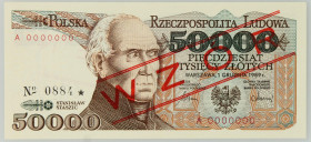 PRL, 50000 złotych 1.12.1989, WZÓR, No. 0884, seria A