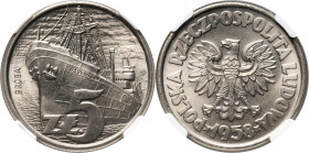PRL, 5 złotych 1958, Waryński, PRÓBA, nikiel