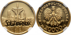 III RP, 20000 złotych 1990, Warszawa, Solidarność