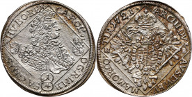 Hungary, Charles VI, 1/4 Thaler 1721 NB, Nagybánya