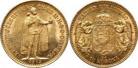 Hungary, Franz Joseph I, 10 Corona 1913 KB, Kremnitz