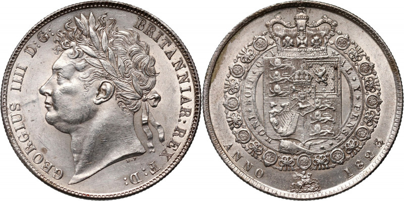 Great Britain, George IV, 1/2 Crown 1823, London Reference: KM #688, Seaby 3808...