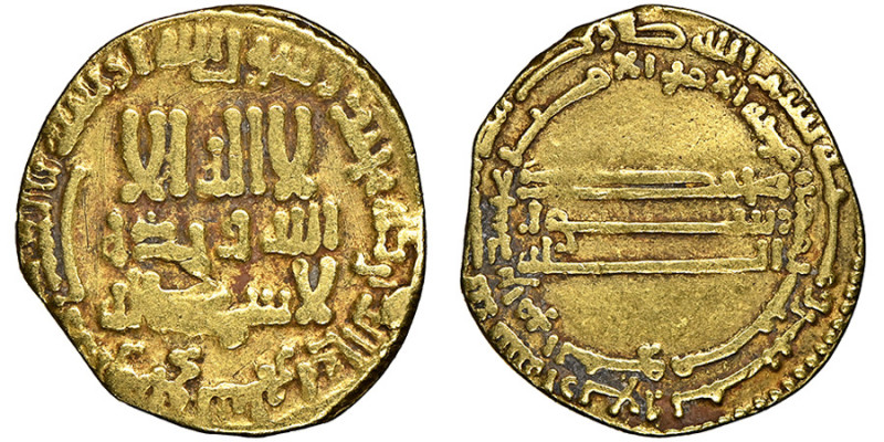 Abbasid Caliphate, Al-Rashid (AH 170-193 / 786-809 AD) 
Dinar, AH 184, AU 3.96 g...