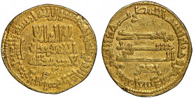 Abbasid Caliphate, Al-Rashid (AH 170-193 / 786-809 AD) 
Dinar, AH 185, AU 4.17 g.
NGC XF DETAILS