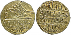 Mahmud II 1223-1255 AH
1 Zeri Mahbub, AH 1223/1, Misr, AU 2.44 g.
Fr. 61
NGC AU DETAILS. Cleaned. Rare