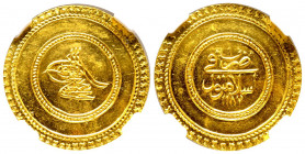 Abdul Hamid I, 1187-1203 AH
1.5 Findik, AH 1187/1, AU 5.15 g.
Ref : Fr. 65
NGC MS 64. Top Pop: le plus beau gradé. Rare