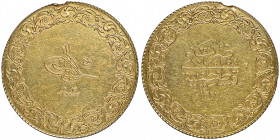 Mehmed V 1327-1336 AH
250 Kurush DE LUXE, AH 1327/3, AU 17.54 g.
Fr. 179
NGC AU DETAILS