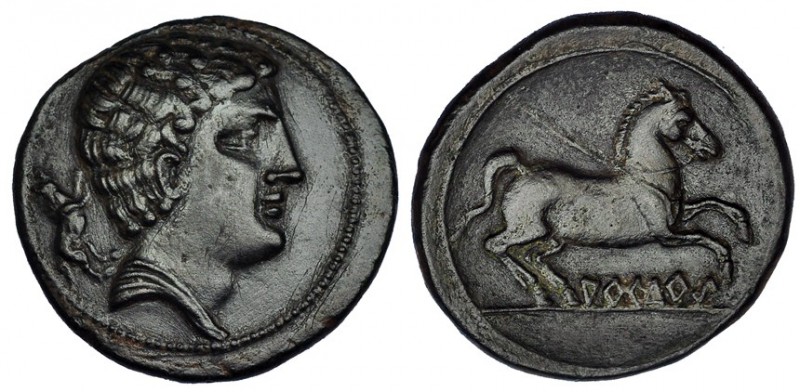 ARKETURKI. Semis. A/ Similar al anterior. R/ Caballo galopando a der. con las ri...