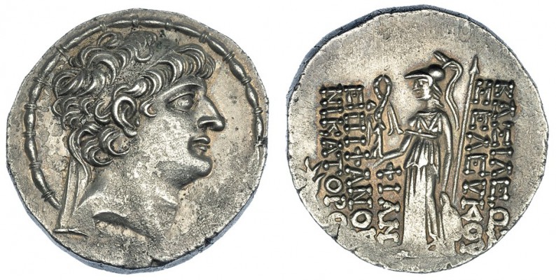 REINO SELÉUCIDA. Seleuco VI. Tetradracma (95-4). AR 15,64 g. SBG-7177. BMC-4,95,...