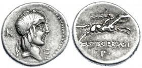 CALPURNIA. Denario. Roma (90-89 a.C.). FFC-266. MBC.