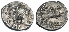 DECIMIA. Denario. Roma (150 a.C.). FFC-673. SB-1. Leves oxidaciones. EBC-/EBC.