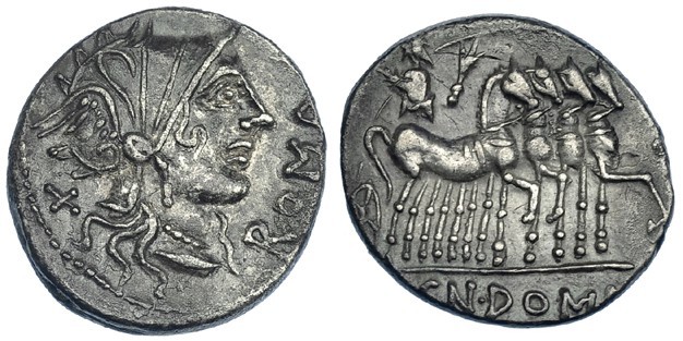 DOMITIA. Denario. Norte de Italia (116-115 a.C.). FFC-681. SB-7. EBC-. Ex Mageri...